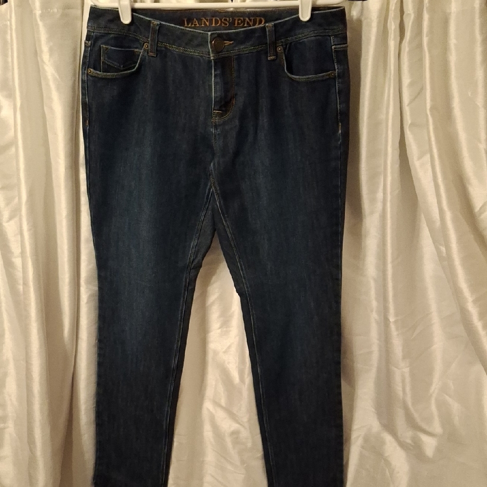 Lands' End Indigo Denim Jeans 8